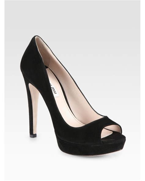 miu miu peep toe pumps|Women's Miu Miu Pumps .